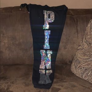 *SOLD* VS PINK VERY RARE SEQUIN JOGGERS